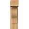 Ekena Millwork Funston Block Rough Sawn Bracket w/ Offset Brace, Western Red Cedar, 8"W x 18"D x 30"H BKT0806X18X30FST05RWR - alternate 2